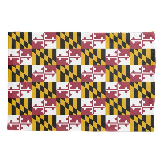 Patriotischer Single Pillowcase Flagge Maryland, U Kissenbezug (Rückseite)
