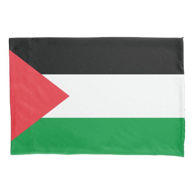 Patriotischer Single Pillowcase-Flagge Palästinas Kissenbezug (Vorderseite)