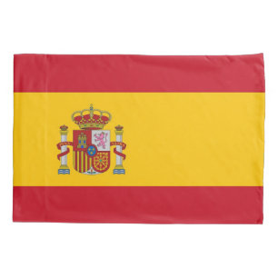 Patriotischer Single Pillowcase Flagge Spaniens Kissenbezug