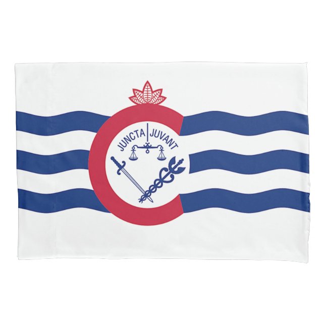 Patriotischer Single Pillowcase mit Cincinnati-Fla Kissenbezug (Vorderseite)