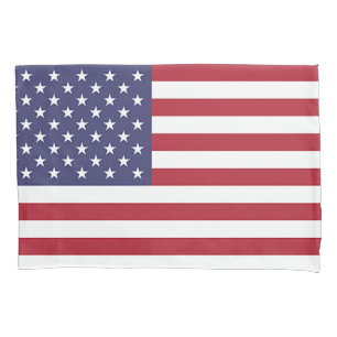 Patriotischer Single Pillowcase mit US-Flagge Kissenbezug