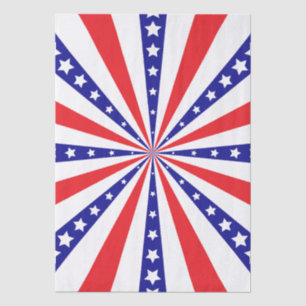 Patriotischer Sonnenstrahl Seidenpapier