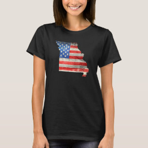 Patriotischer Staat von Missouri USA Flag for Men  T-Shirt
