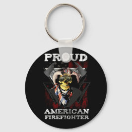 Patriotischer Stolz auf die amerikanische Feuerweh Schlüsselanhänger