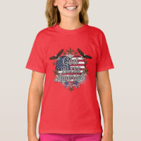 Patriotischer Stolz – Gott segne Amerika T-Shirt-D
