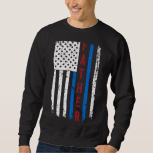 Patriotischer Tag der amerikanischen Flagge Vatert Sweatshirt