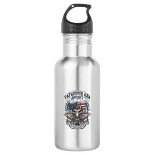 Patriotischer Taktischer Adler-Schädel-Militär-Ins Edelstahlflasche