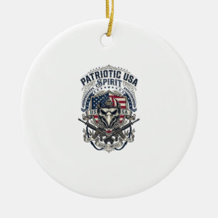 Patriotischer Taktischer Adler-Schädel-Militär-Ins Keramik Ornament