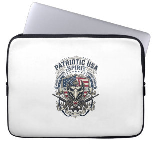 Patriotischer Taktischer Adler-Schädel-Militär-Ins Laptopschutzhülle