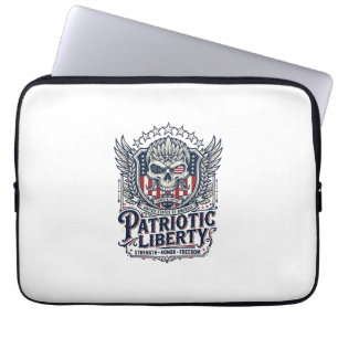 Patriotischer Taktischer Adler-Schädel-Militär-Ins Laptopschutzhülle