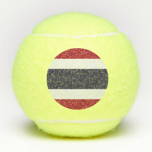 Patriotischer Tennisball mit der Flagge Thailands Tennisbälle