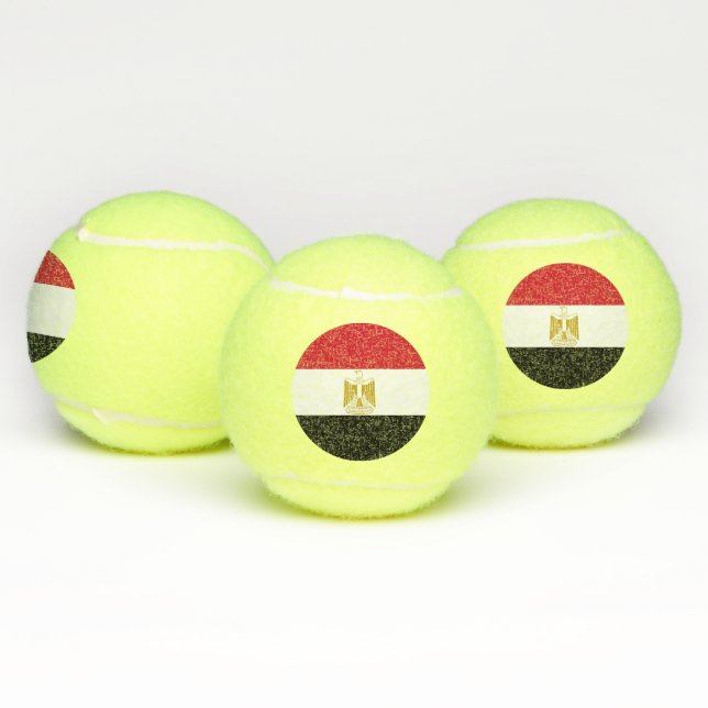 Patriotischer Tennisball mit Flagge Ägyptens Tennisbälle (Multi)