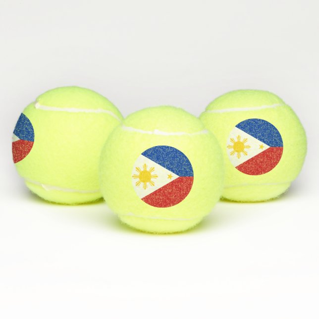 Patriotischer Tennisball mit Flagge der Philippine Tennisbälle (Multi)