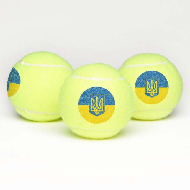 Patriotischer Tennisball mit Flagge in der Ukraine Tennisbälle (Multi)