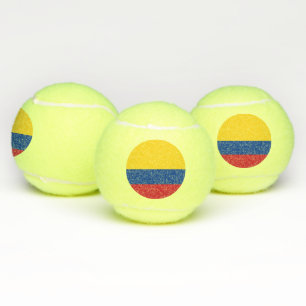 Patriotischer Tennisball mit Flagge Kolumbiens Tennisbälle
