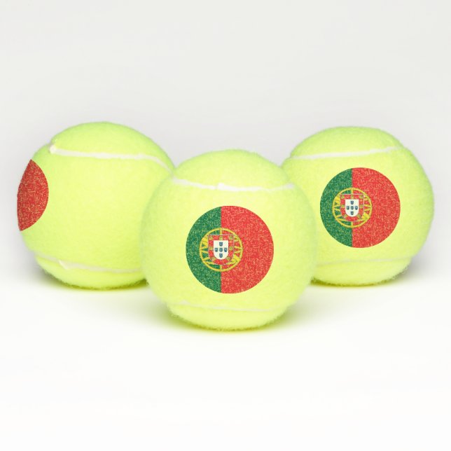 Patriotischer Tennisball mit Flagge Portugals Tennisbälle (Multi)