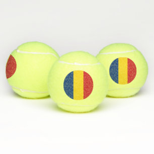 Patriotischer Tennisball mit Flagge Rumäniens Tennisbälle