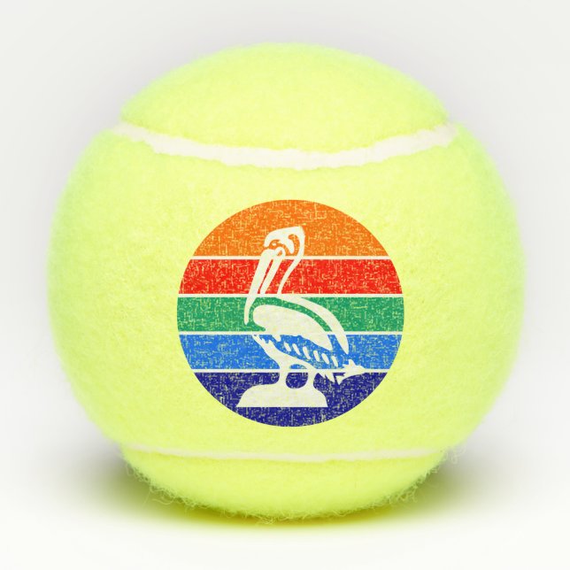 Patriotischer Tennisball mit Flagge von St. Peters Tennisbälle (Rückseite)