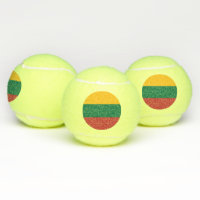Patriotischer Tennisball mit litauischer Flagge