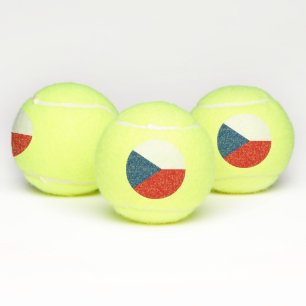 Patriotischer Tennisball mit tschechischer Flagge Tennisbälle
