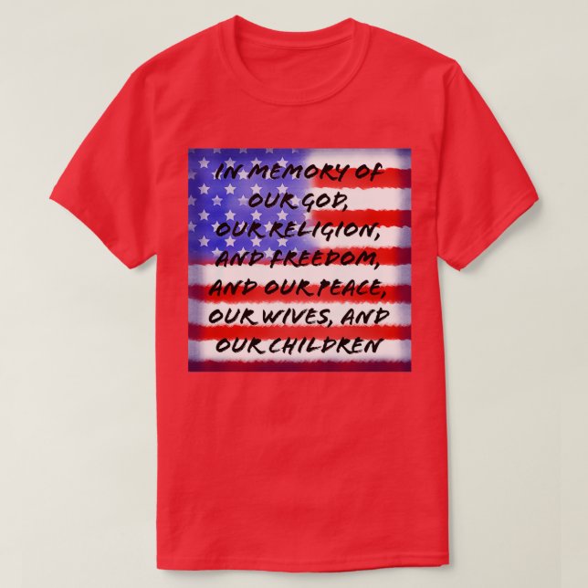 Patriotischer Titel der Freiheit T-Shirt (Design vorne)