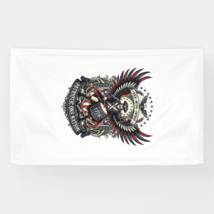 Patriotischer Trommler der Liberty Music Rock Meta Banner