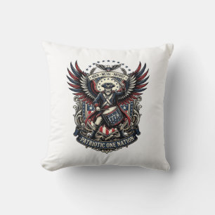 Patriotischer Trommler der Liberty Music Rock Meta Kissen