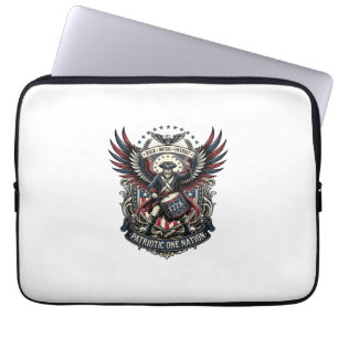 Patriotischer Trommler der Liberty Music Rock Meta Laptopschutzhülle