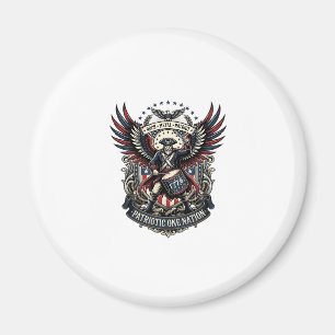 Patriotischer Trommler der Liberty Music Rock Meta Magnet