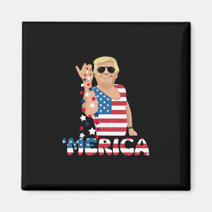 Patriotischer Trump 4. Juli Amerika Freiheit Unabh Magnet