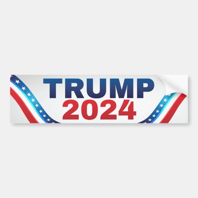 Patriotischer Trump-Autoaufkleber 2024 Autoaufkleber (Vorne)
