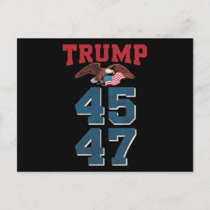 Patriotischer Trump gewann 45 und 47 Sieg Gewinner Postkarte