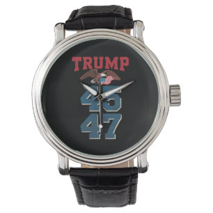 Patriotischer Trump gewann 45 und 47 Sieg Sieger T Armbanduhr