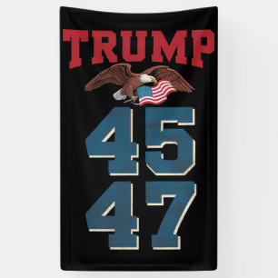 Patriotischer Trump gewann 45 und 47 Sieg Sieger T Banner