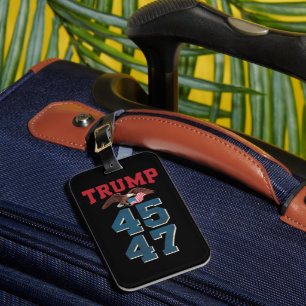 Patriotischer Trump gewann 45 und 47 Sieg Sieger T Gepäckanhänger