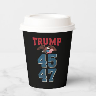 Patriotischer Trump gewann 45 und 47 Sieg Sieger T Pappbecher