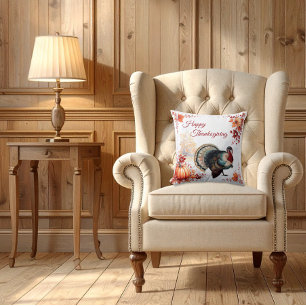 Patriotischer Truthahn-Erntedankfest Kissen