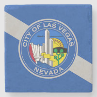 Patriotischer Untersetzer mit Fahne von Las Vegas