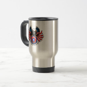 Patriotischer USA-Adler Reisebecher