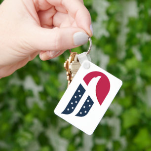 Patriotischer USA-Adlerflügel Schlüsselanhänger