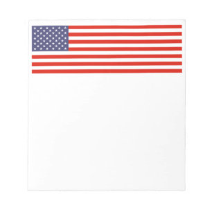 Patriotischer USA Entwurf der Flagge-Notizblöcke  Notizblock