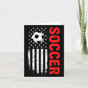 Patriotischer USA-Fußball mit abgenutzter amerikan Karte