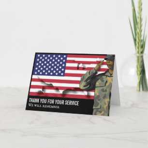 Patriotischer USA-Veteranen-Gedenktag Karte