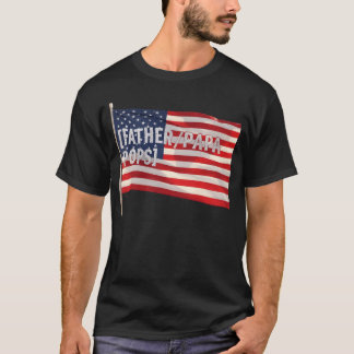 Patriotischer Vater Flag FatherPapaPops Geschenk T-Shirt