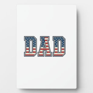 Patriotischer Vater Flaggen-Schriftzug Vektor-Desi Fotoplatte