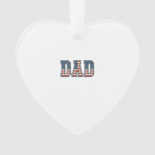 Patriotischer Vater Flaggen-Schriftzug Vektor-Desi Ornament
