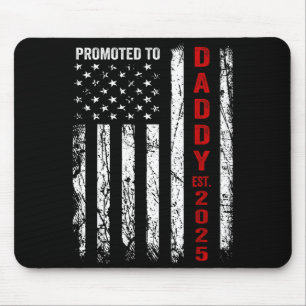 Patriotischer Vater zum Daddy befördert Est 2025 N Mousepad