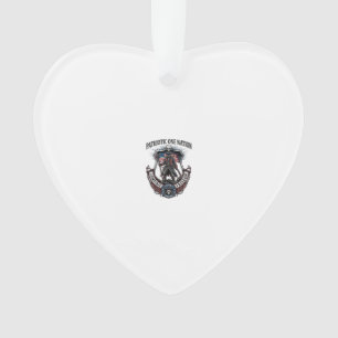 Patriotischer Verrückter Weg 1776 Krieger Zombie A Ornament