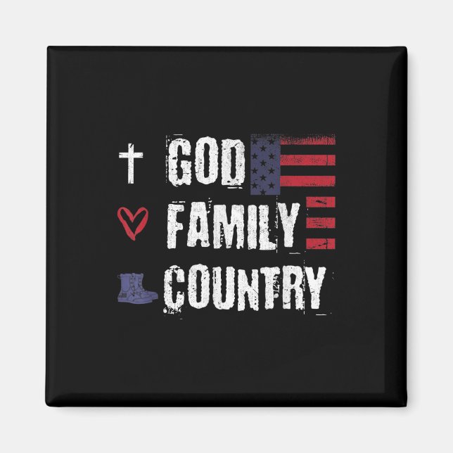 Patriotischer Veteran Soldat Mitglied der Familie Magnet (Vorne)