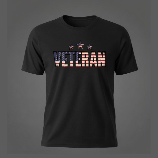 Patriotischer Veteran USA  T-Shirt (Von Creator hochgeladen)